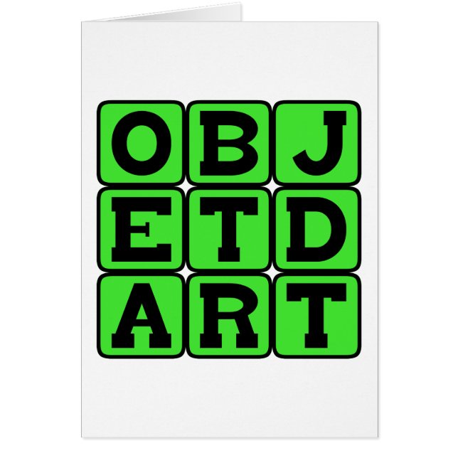 Objet d'Art, Art Object (Front)