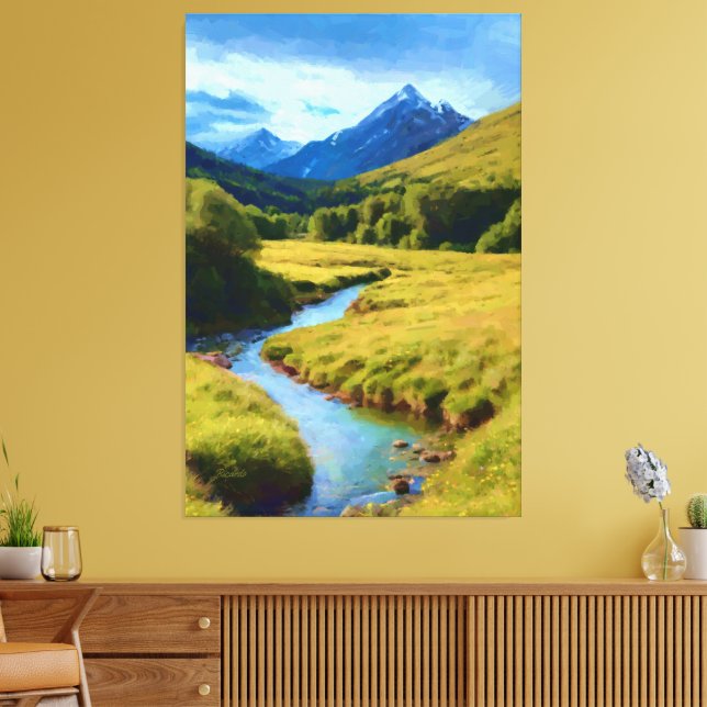 Oblivion Born of Lethe Canvas Print (Insitu(LivingRoom))