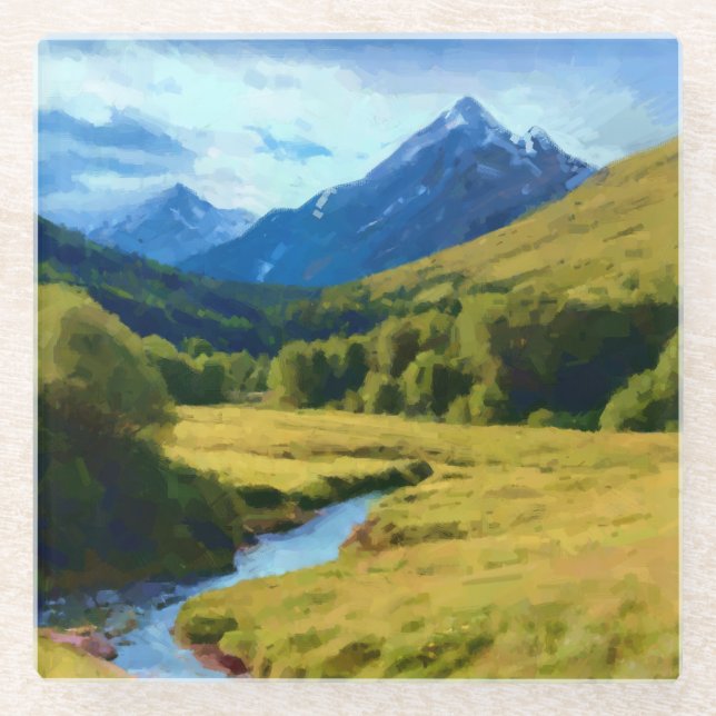 Oblivion Born of Lethe Glass Coaster (Front)