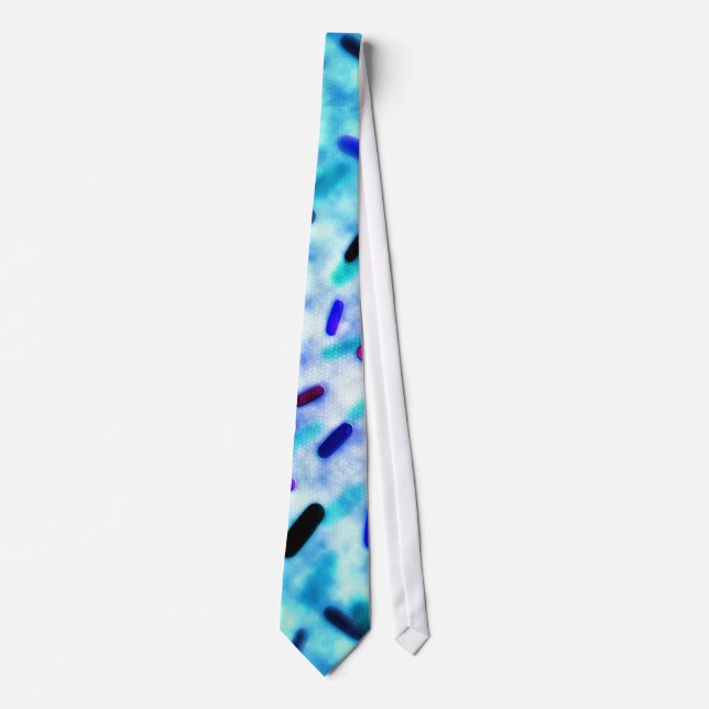 Oblong Bacteria Background Tie (Front)