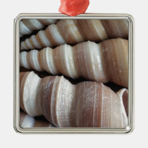 Oblong  Summer Seashells, Summer Season Metal Tree Decoration