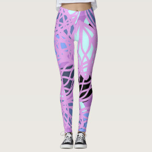 Oblongs Inside Dusky Pink Nets Leggings