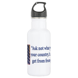 Obmana Ask what you can get from your country 532 Ml Water Bottle