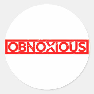 Obnoxious Stamp Classic Round Sticker