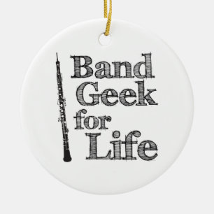 Oboe Band Geek Ceramic Tree Decoration