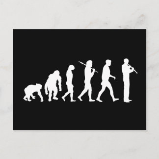 Oboe evolution funny Oboist humour gift Postcard