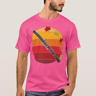 Oboe Fall Oboist Autumn Thanksgiving Woodwind Musi T-Shirt