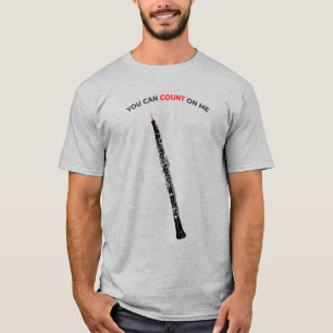Oboe Funny Quote You Can Count On Me Oboist T-Shirt