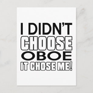 OBOE GENIUS DESIGNS POSTCARD
