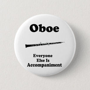 Oboe Gift 6 Cm Round Badge