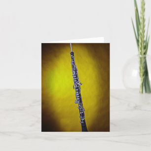 Oboe Image Greeting Card Made to Customise