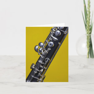 Oboe Image Greeting Card Made to Customise
