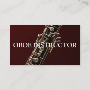 OBOE INSTRUCTOR Music Musician Teacher Business Card