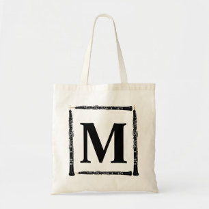 Oboe Monogram Oboist Player Double reed  Tote Bag