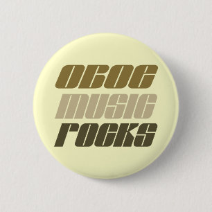 Oboe Music Rocks Gift 6 Cm Round Badge