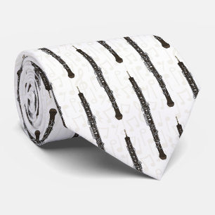 Oboe Musical Notes Oboist Woodwind Musician Tie