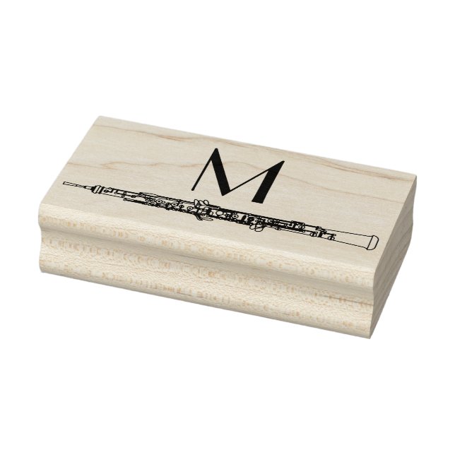 Oboe Musician Music Teacher Rubber Stamp (Stamp)