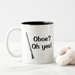 Oboe Oh Yes Instrument Two-Tone Coffee Mug