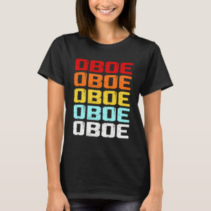 Oboe Player Vintage Music Marching Band Oboist T-Shirt