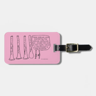 Oboe Statues Luggage Tag