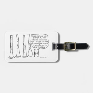 Oboe Statues Luggage Tag