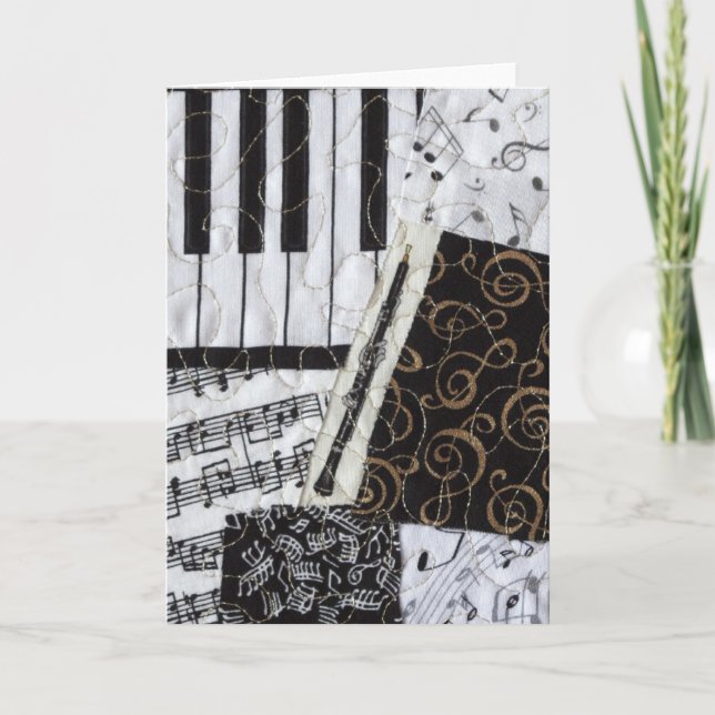 Oboe Woodwind Musical Instrument Card (Front)