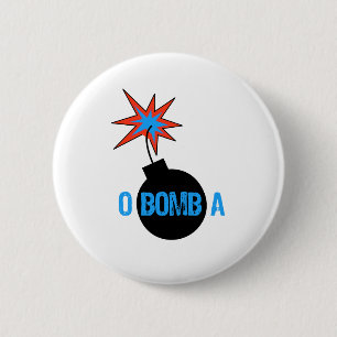 OBOMBA 6 CM ROUND BADGE