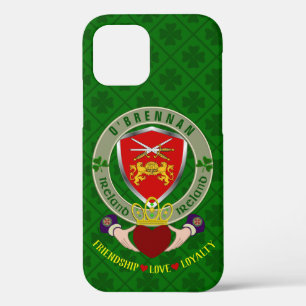 O'Brennan Irish Shield & Claddagh Personalised iPhone 12 Case
