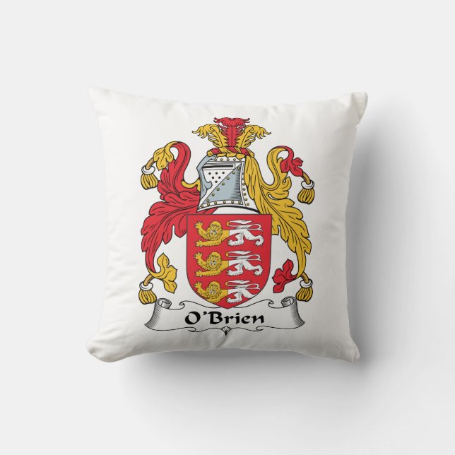 O'Brien Family Crest Cushion (Front)