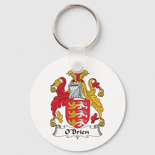 O'Brien Family Crest Key Ring (Front)