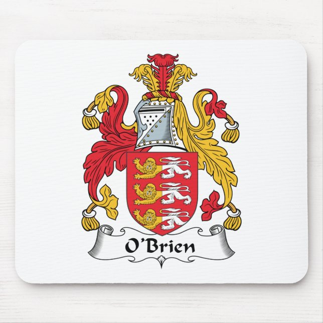 O'Brien Family Crest Mouse Mat (Front)