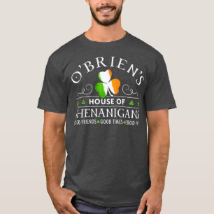 OBrien House of Shenanigans St Patricks Day T-Shirt