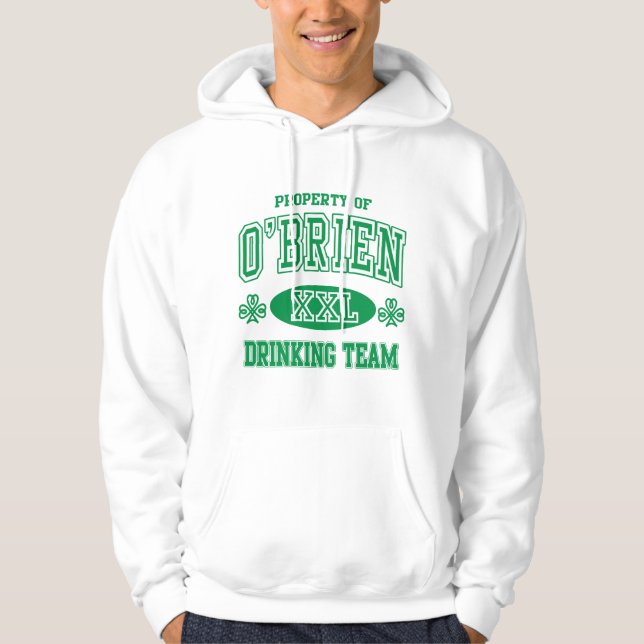 O'Brien Irish Drinking Team Hoodie (Front)