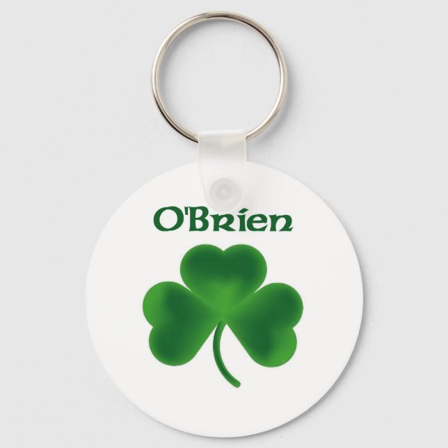 O'Brien Shamrock Key Ring (Front)