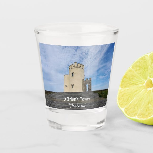 O'Brien's Tower Ireland Souvenir Shot Glass (Front)