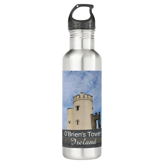 O'Brien's Tower Ireland Souvenir Water Bottle (Front)