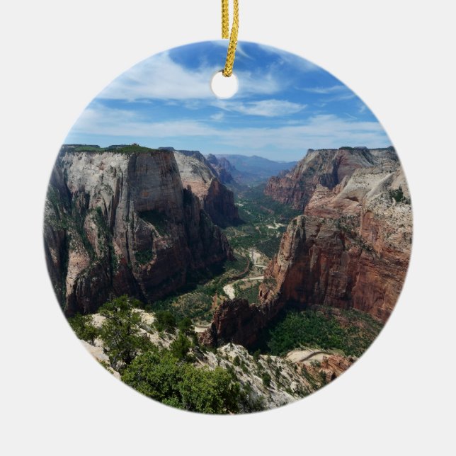 Observation Point in Zion National Park Ornament (Front)