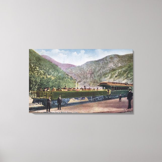 Observation Railroad Car Canvas Print (Front)