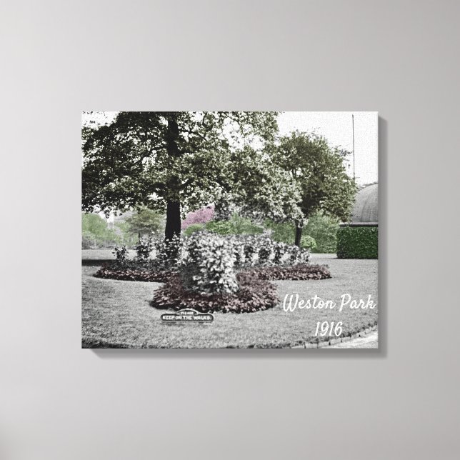 Observatory Weston Park Sheffield England  1916 Canvas Print (Front)