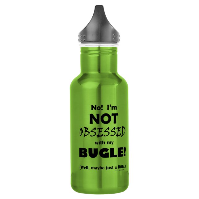 Obsessed Bugle Water Bottle (Left)