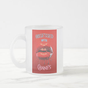 Obsessed With Cannes Frosted Glass Coffee Mug