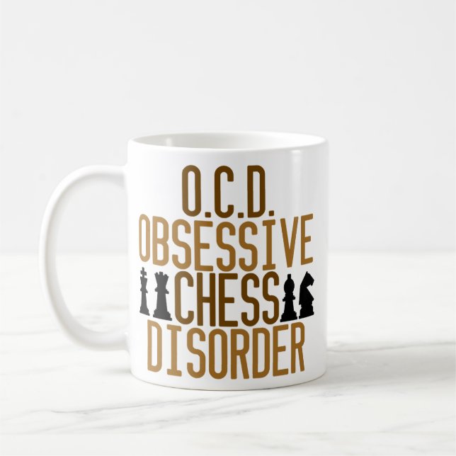 Obsessed with Chess Coffee Mug (Left)