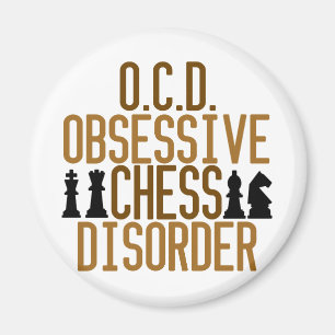 Obsessed with Chess Magnet