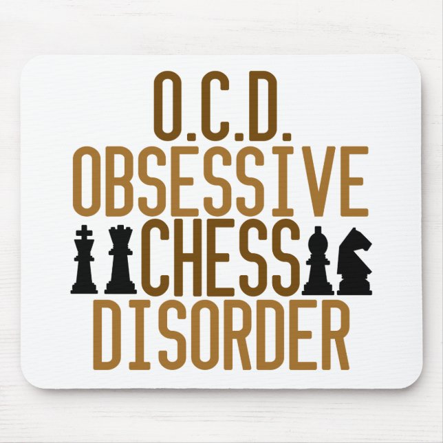 Obsessed with Chess Mouse Mat (Front)