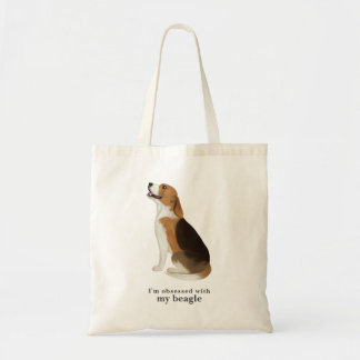 'Obsessed with my beagle' Tote Bag