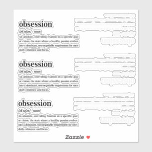 Obsession Dictionary Definition Aesthetic 
