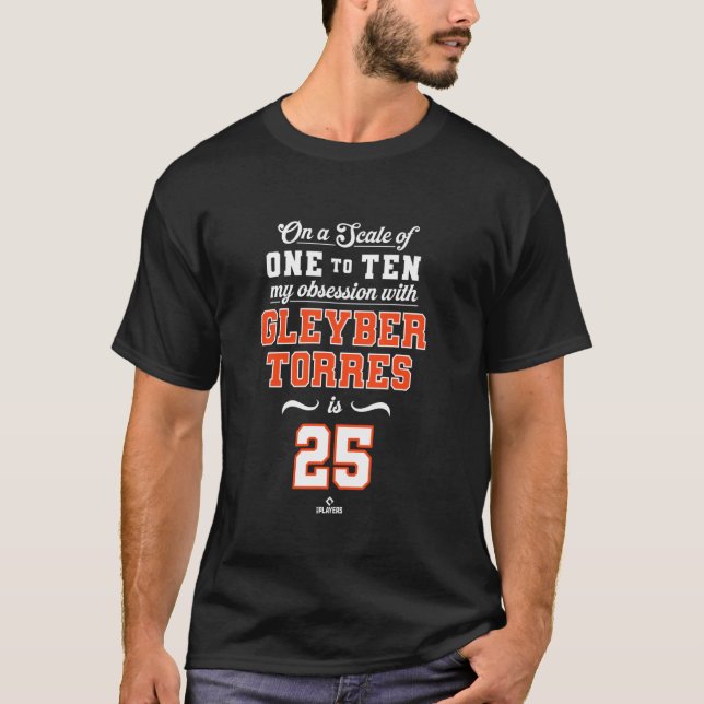 Obsession Gleyber Torres 25 Detroit MLBPA T-Shirt (Front)