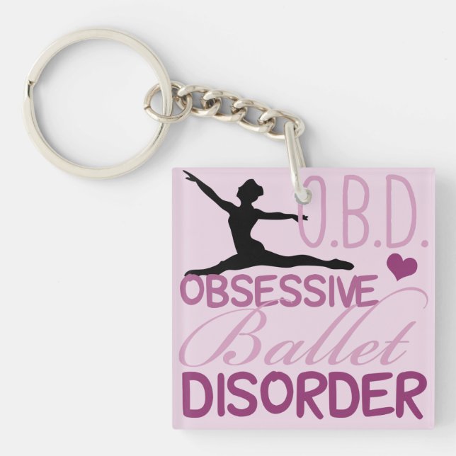 Obsessive Ballet Disorder Key Ring (Front)