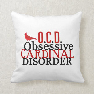 Obsessive Cardinal Disorder Cushion