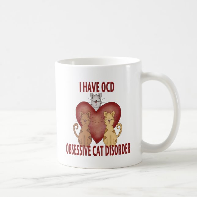 Obsessive Cat Disorder Coffee Mug (Right)